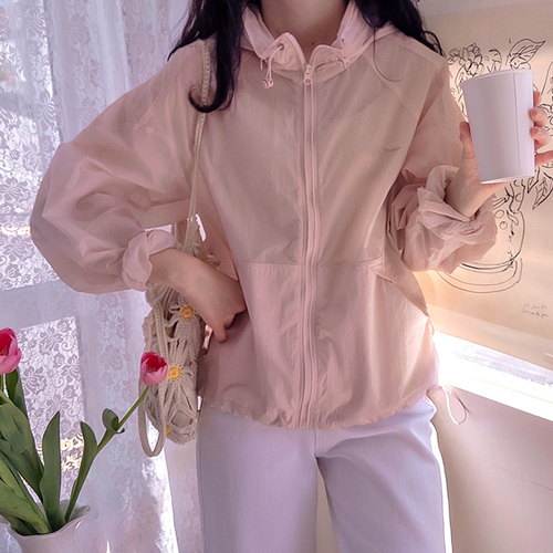 Karajan Spring & Summer Hidden Hood High-Quality Anorak Jumper [size:F(55~66)]