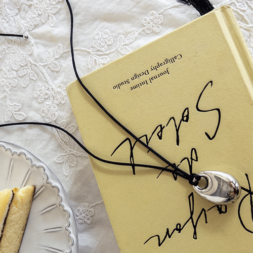 Continental Silver Bold Pendant Necklace