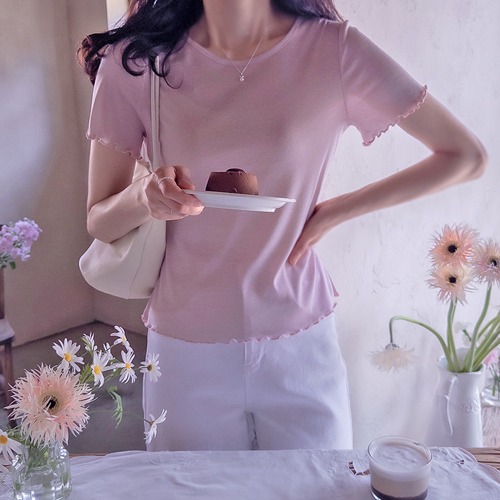 New Wave Modal & Viscose Soft Spandex Comfortable T-shirt [size:F(55~66)] 