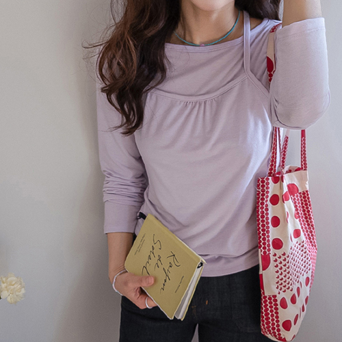 Robi & Delicate Atmosphere Holter Layered T-shirt [size:F(55~66)]