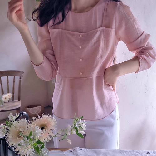 Alan Luxury Bustier Layered Lovely Blouse [size:F(55~66)]