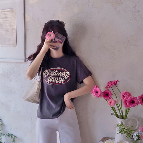 Howz Printing High Quality Tee Soft Modal Spandex Tee [size:F(55~66)]