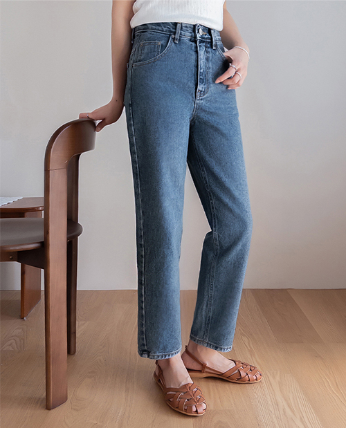 [Body Shaping Fit] Shuv Semi-Baggy Daily Denim Pants [size:S,M,L]