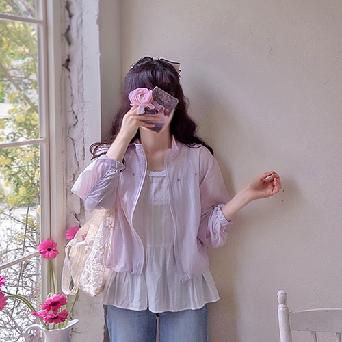 Jayden Sky Summer Lightweight Windbreak Jumper[size:F(55~66)]