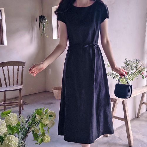 Liber Waist Tie Set Delicate Fit Flexible Summer One Piece [size:F(55~66)]