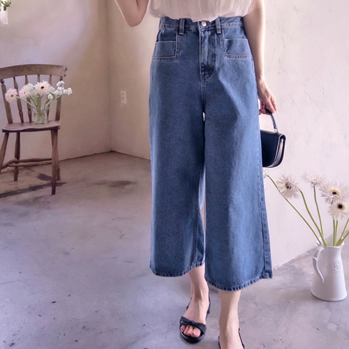 Caper Pocket Point Waist Pants with Flank Cover Line [size:S,M,L]