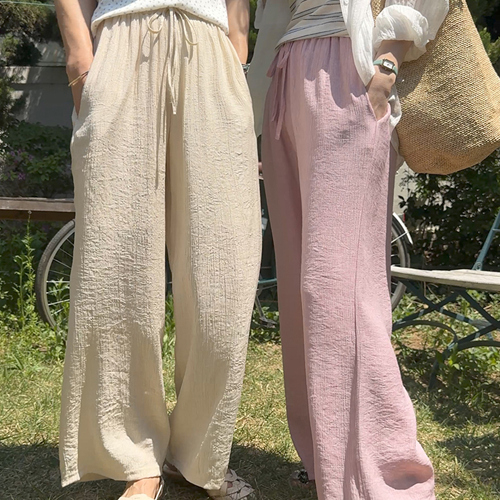 [5 Colors] Fuddeul Fuddeul Judia Lined Pastel Color Pants [size:F (55~66.5)]