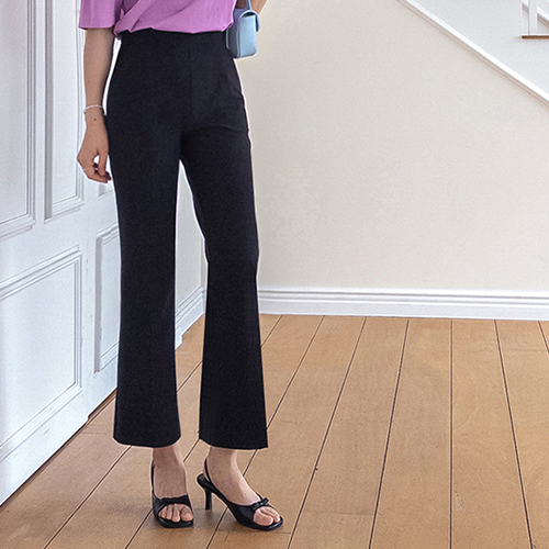 [Summer Version][New Arrival Special 8,000 KRW Discount] <FONT color=#5a3954>MADE LIN</font> Melf Span Hidden Elastic Waist Slacks[size:S,M,L]