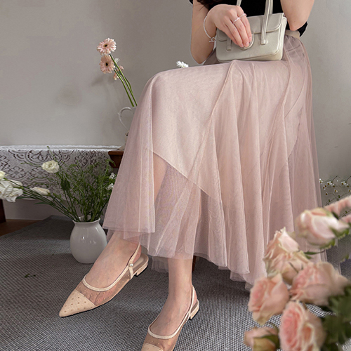 Plian Breeze Lovely Mood Tulle Skirt [size:F(55~66.5)]