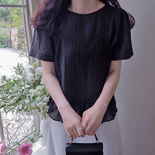 Cains Summer Tencel Bustier Love Set Blouse [size:F(55~66)]