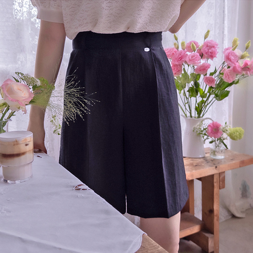 [New Arrival Special 15% Off] <FONT color=#5a3954>MADE LIN</font> Gemma Pendant Sleek Line Cool Zipper Premium Look Pants [size:S,M,L]