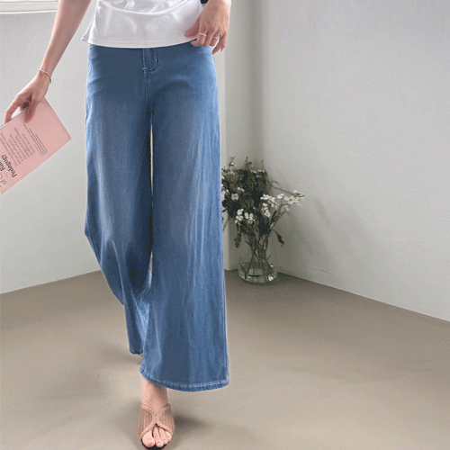 [20% Off] [Ultimately Lightweight] Just Flowy Lyocell Fully Elastic Wide Pants [size:S,M,L,XL]