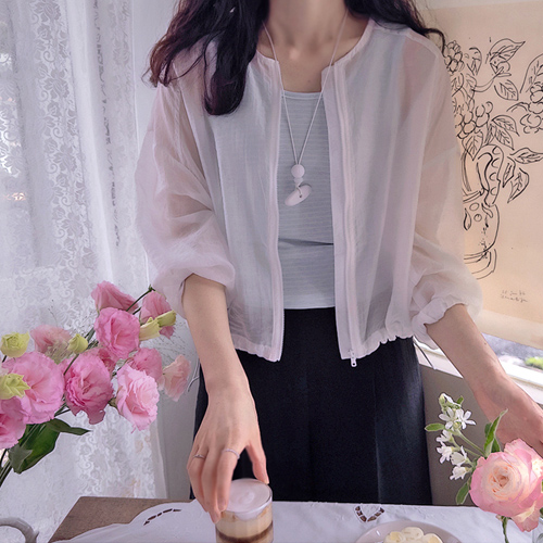 Summer Stripe Sleeveless Set, a must-have item, lightweight and flexible Outer [size:F(55~66)]