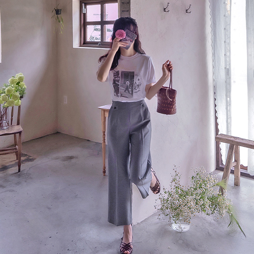 Summer-Optimized Cute Bijo Cool Band Pants [size:M(55),L(66)]