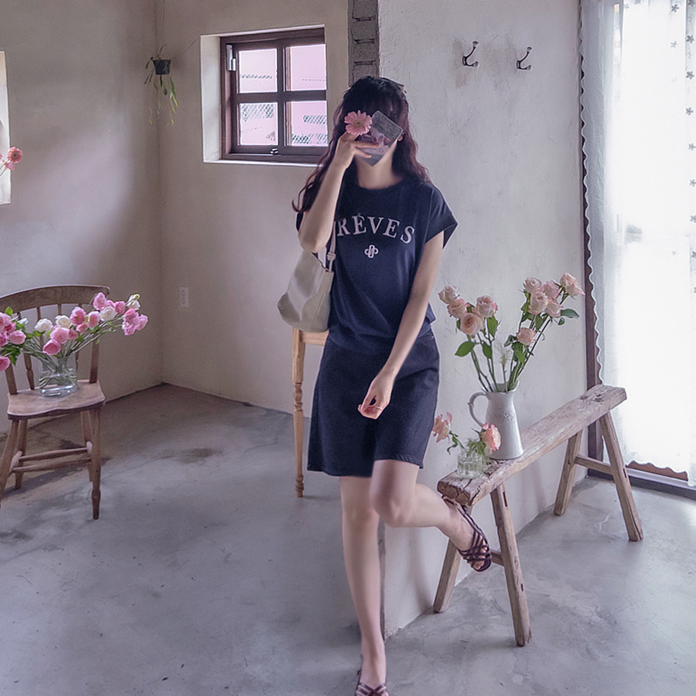 Ribes Lettering Cooling Summer Tee [size:F(55~66)]