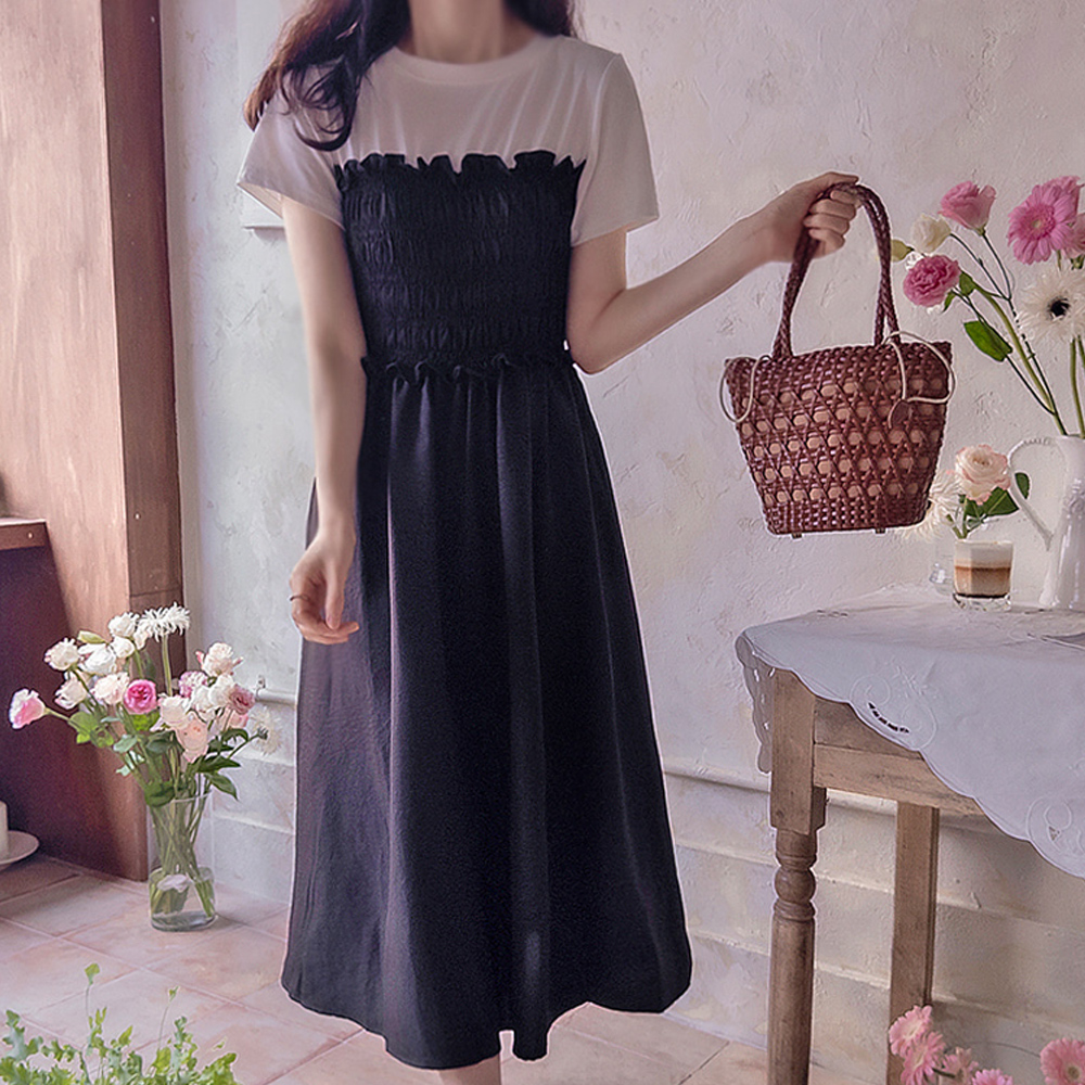 Carven Smoke Sticky Band Cool Summer One Piece[[size:F(55~66)]