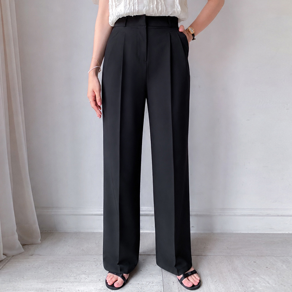 [Wide & Boot Cut] [Long & Short] Four-Way Stretch Cooling Ice Summer Slacks [size:S,M,L,XL]