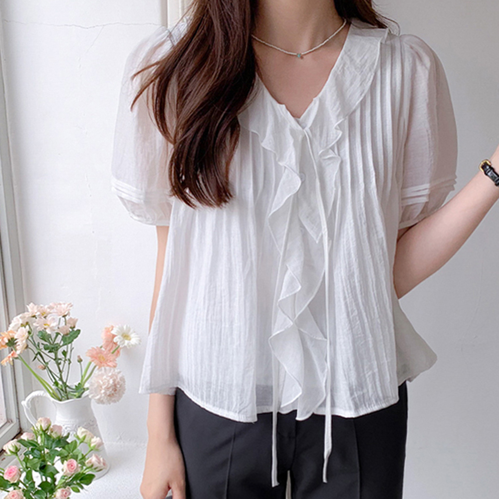 Greven Lovely Frill Collar Blouse [size:F(55~66)]
