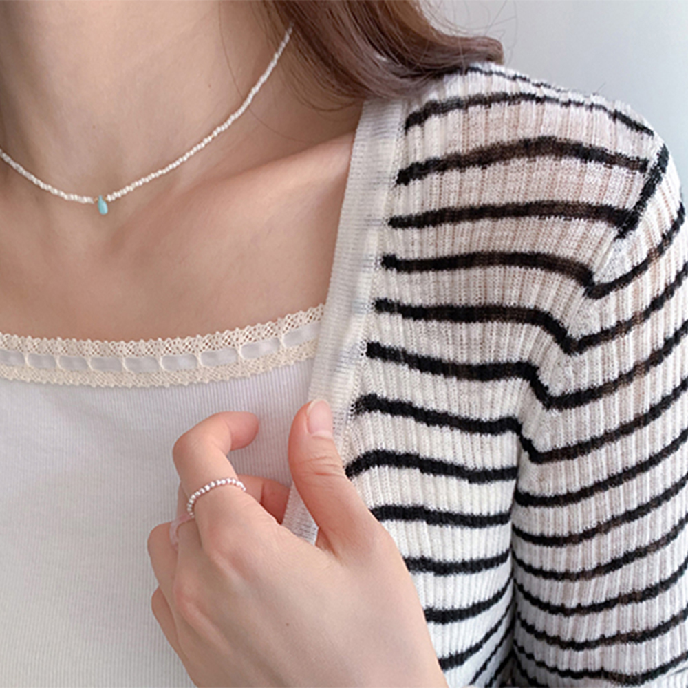 Dinel Double Frill Soft Stretch Spandex Layered Sleeveless Shirts [size:F(55~66)]