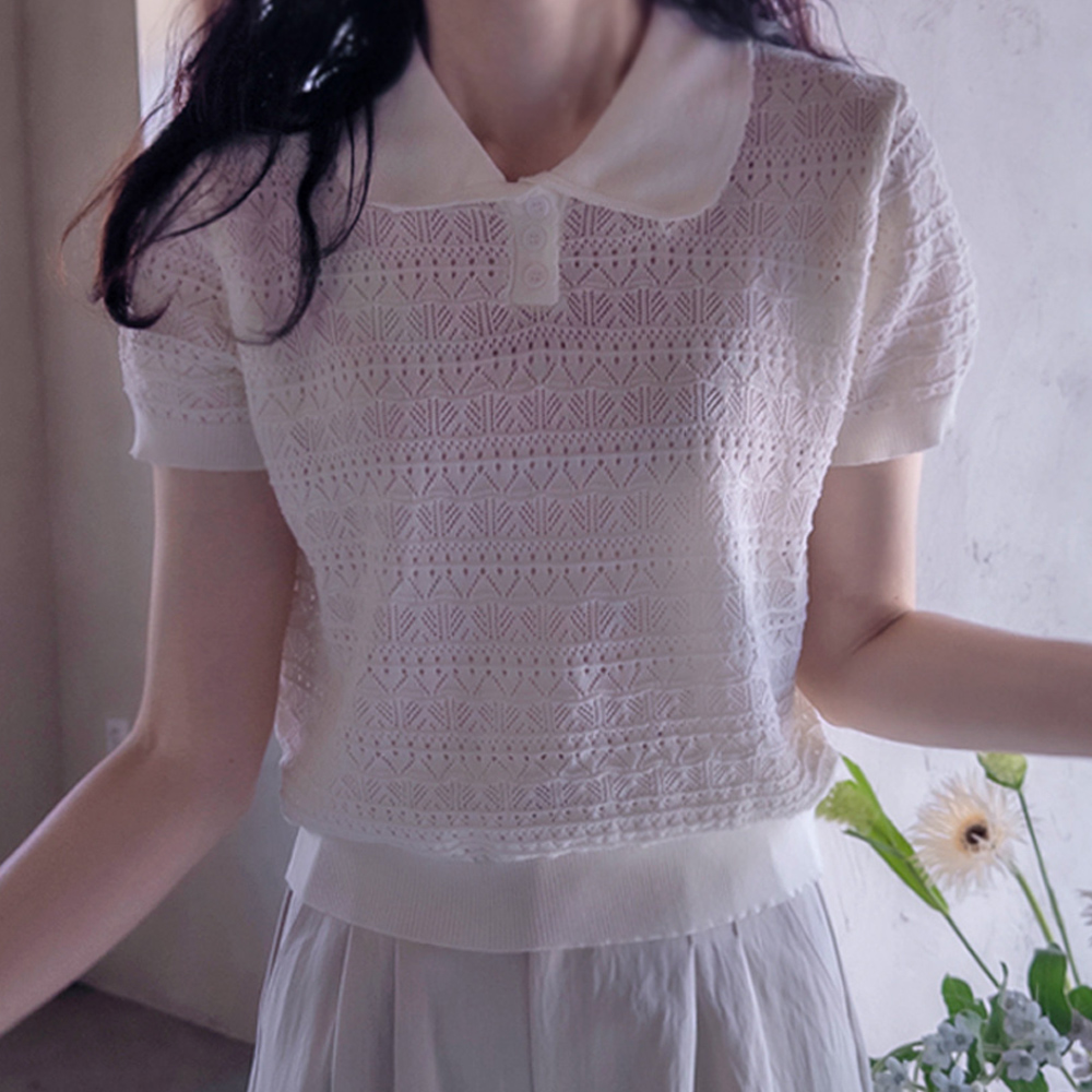 Benipunching Love Wavy Collar Cool Spandex Knit [size:F(55~66)]