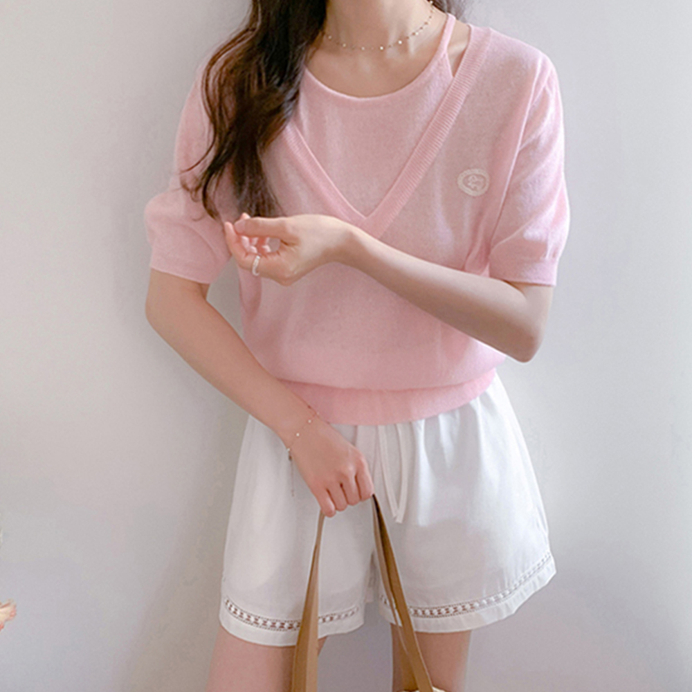 Maybe Holter v layered Knit[size:F(55~66)]