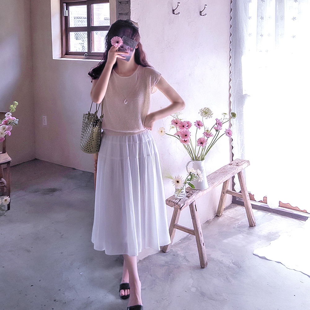 May-Punching Cool Stretch Layered Knit Vest [size:F(55~66)]
