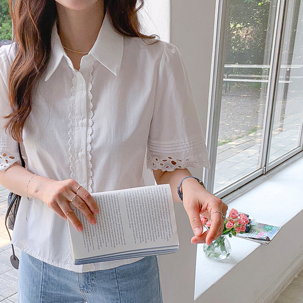Purely Race Punching Shirt Blouse [size:F(55~66)]