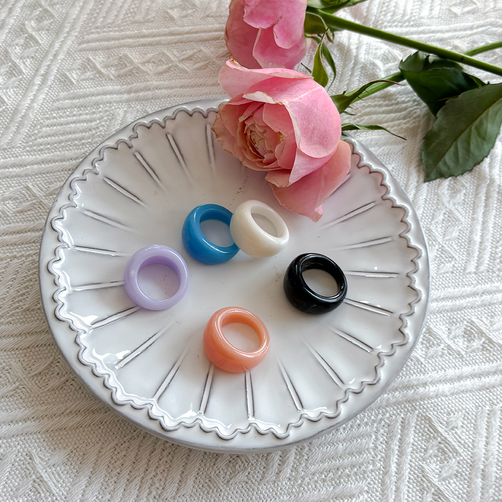 Sea Salt Glamour Formica Ring