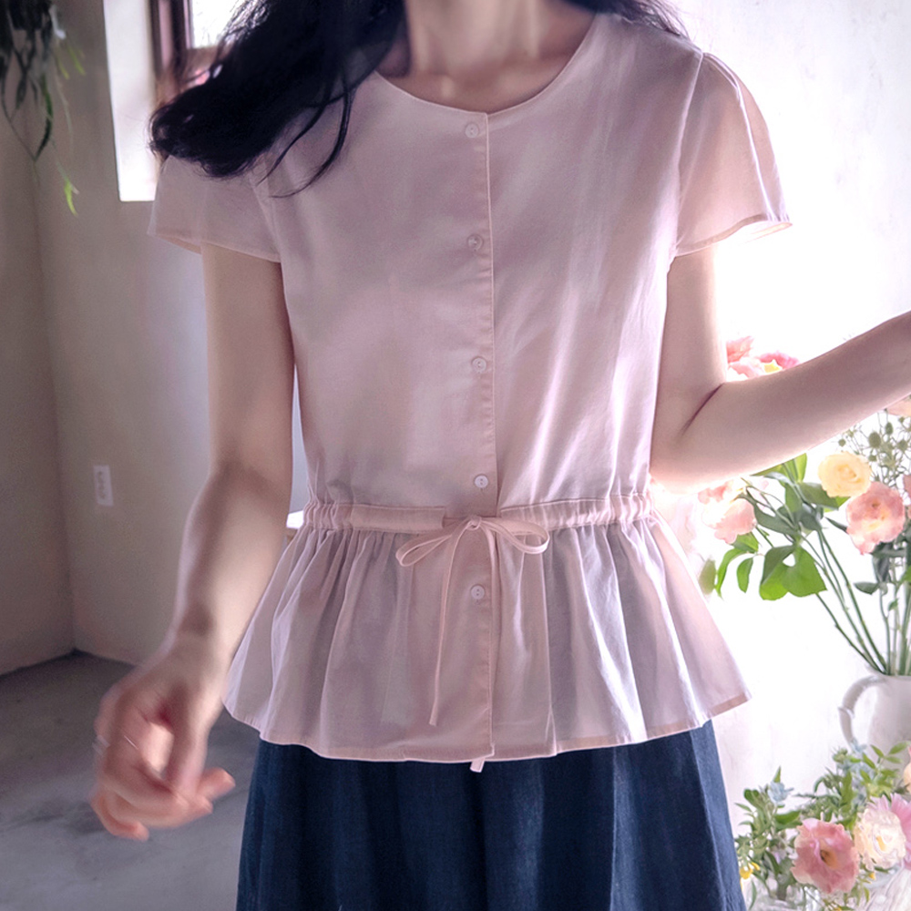 Grami Summer Cool Waist Strap Elegant Blouse [size:F(55~66)]