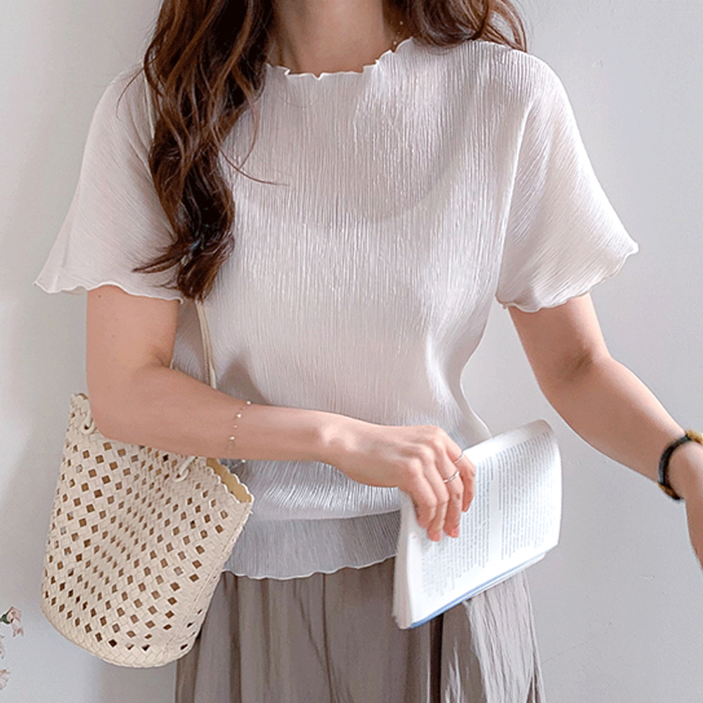 Loire Pleats Wave Tee [size:F(55~66)]
