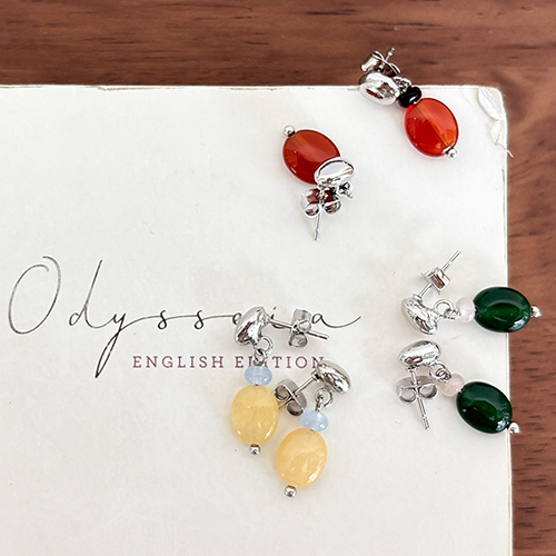 Jazz in Night olive earring