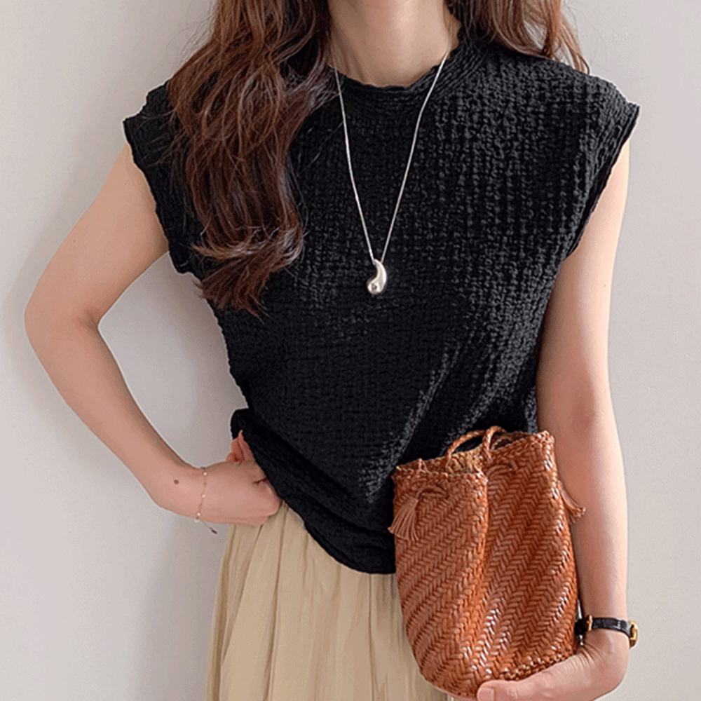 Deo Embossed Stretchy Short-sleeve T-shirt [size:F(55~66)]