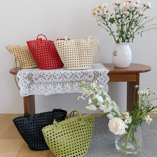 Greenzest Weaving Bucket Bag
