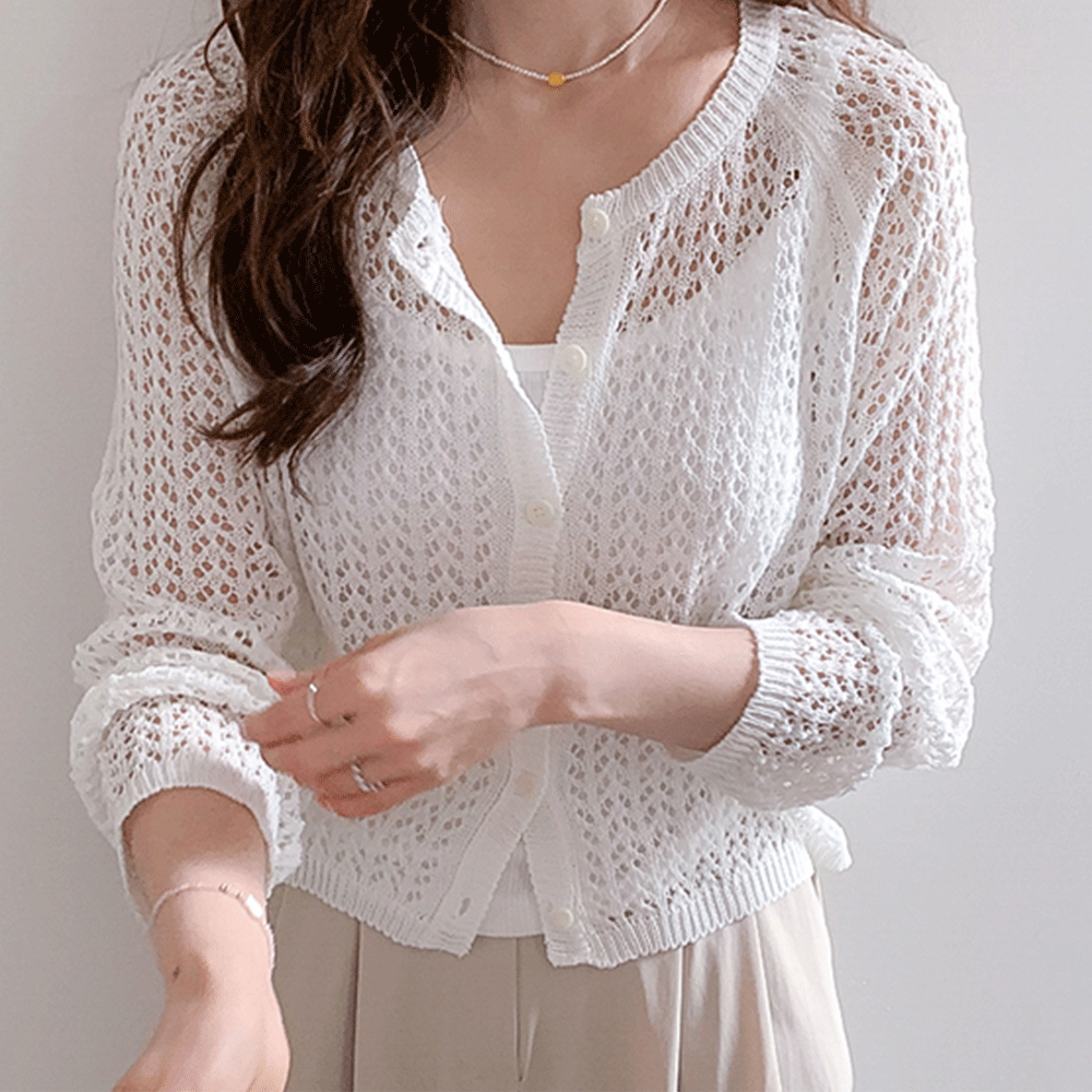 May Summer Mesh Cardigan [size:F(55~66)]