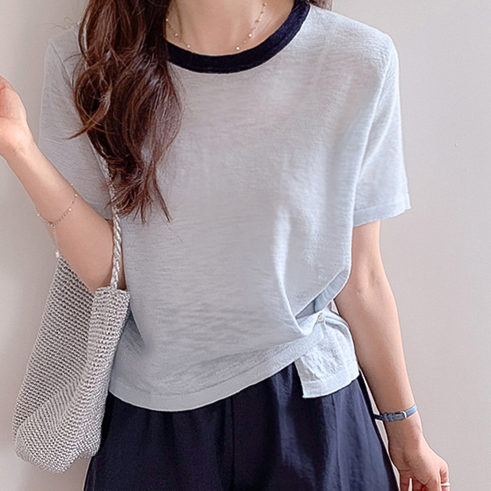 Rave hem button Round color combination Knit[size:F(55~66)]