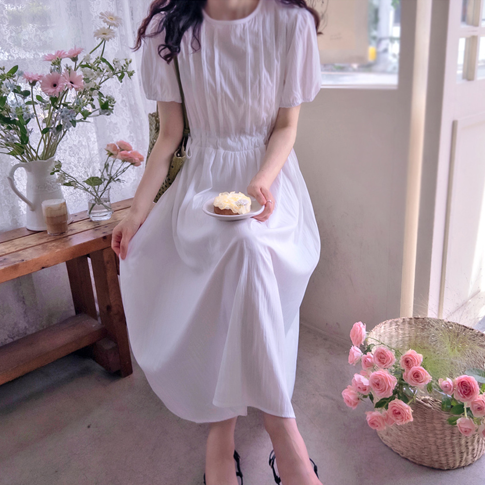 Jessie Pintuck Moist & Rustling Adjustable Waistband Cool One Piece [size:F(55~66)]