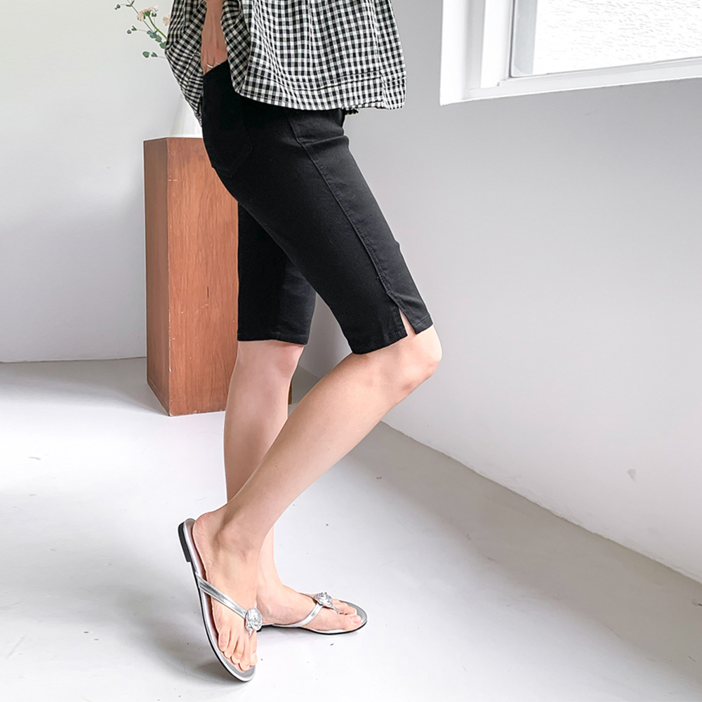 [New Arrival Special 8,000 Won Discount] <FONT color=#5a3954>MADE PREMIUM</font> Dining Stretchy Spandex Slim Slit Pants [size:S,M,L,XL]