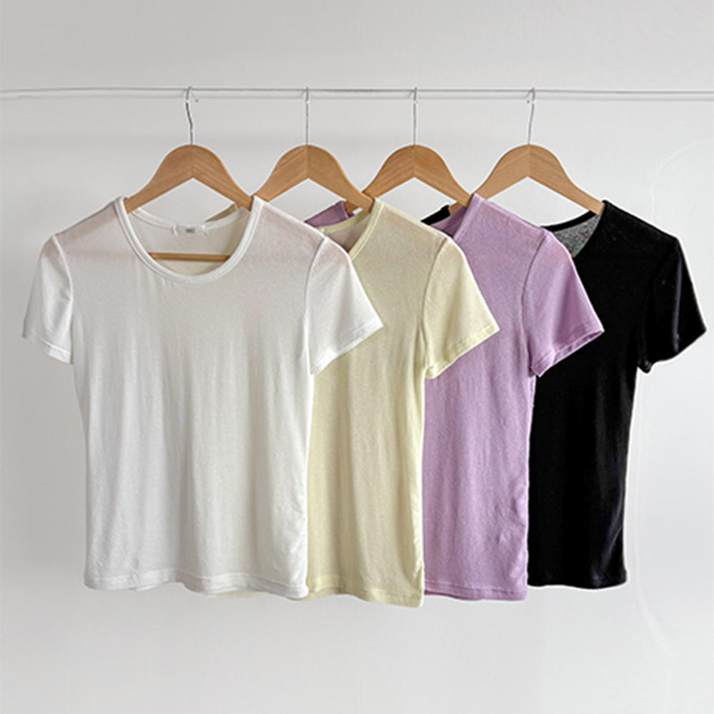 [LABEL] Lia Tencel Blend Basic T-shirt [size:F(55~66)]