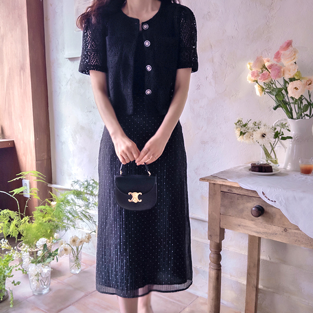 Shukantabel Lovely Crochet Race Luxury Jacket [size:F(55~66)]
