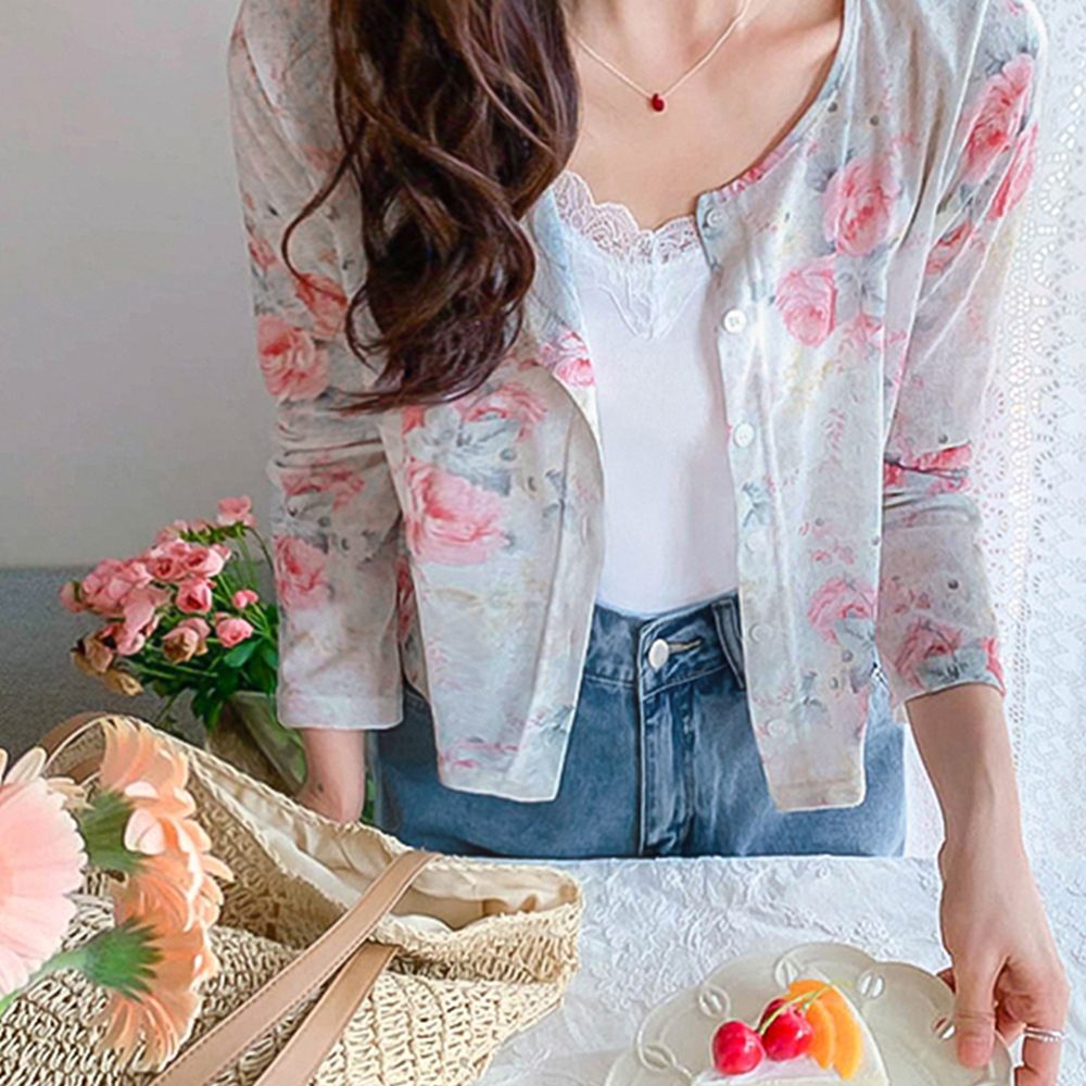[Stretchable Spandex/Layering Item] Cera Race Camisole Sleeveless Shirts [size:F(55~66)]