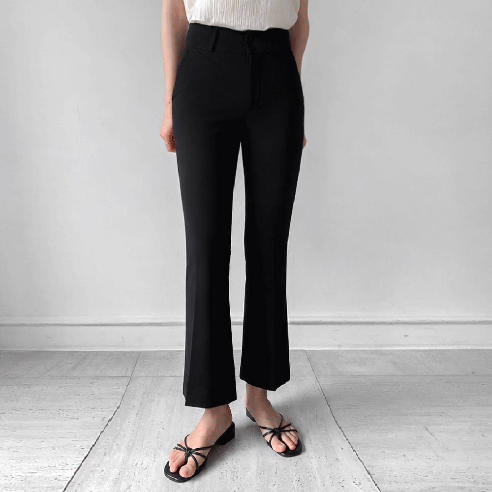Life-changing Fit Stretchy Three Made Unedited Boot Cut Slacks (Short/Basic/Long) [size:S,M,L,XL,2XL]