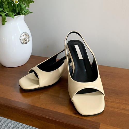 Butterscotch Sling backs Middle Sandals