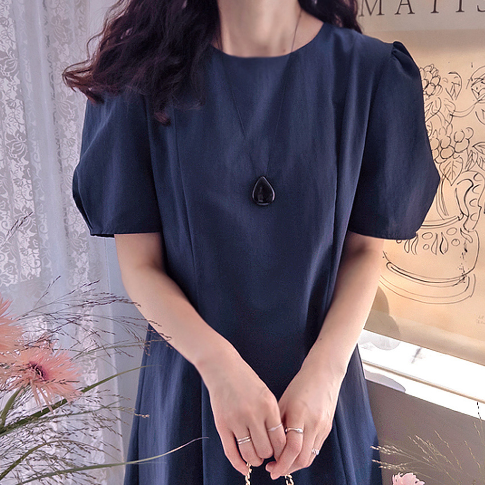 Sanders Cooling Crinkle Wrinkle-Free Delicate Dress [size:F(55~66)] 