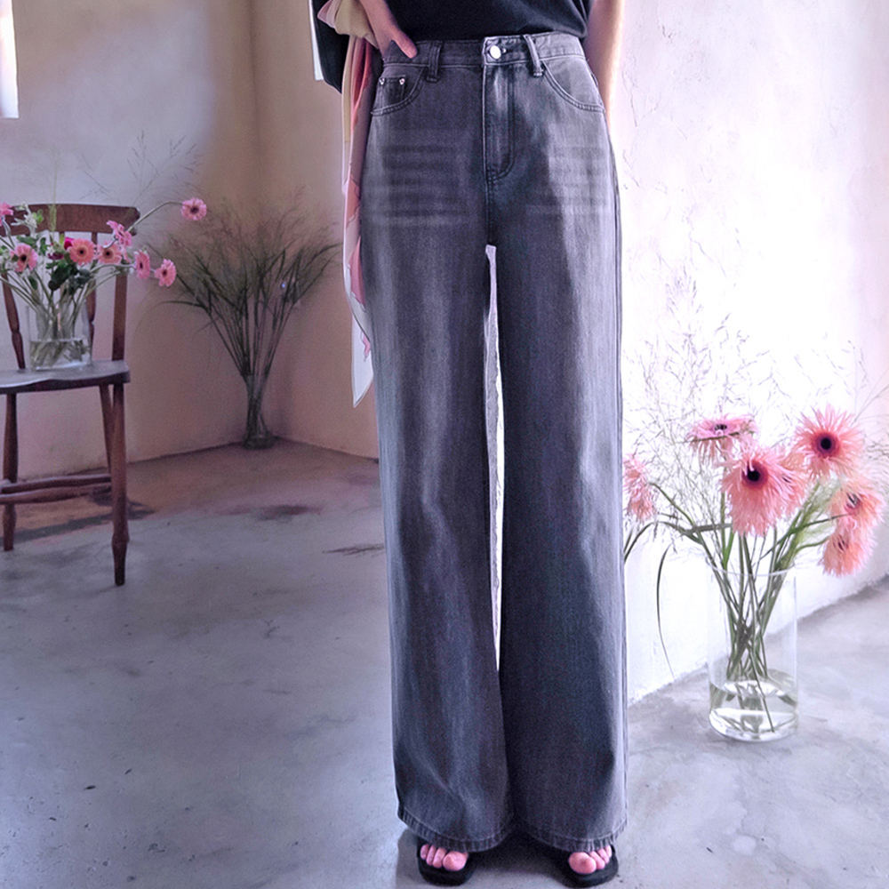 Difera Cat-Washed Back Pocket Flank-Covering Pants [size:S,M,L]