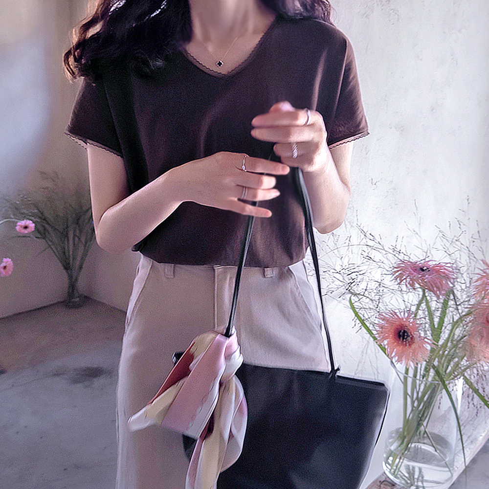 Leveni Wavy Lace High-Quality Tee Flexible and Cool Tee [size: F(55~66)]