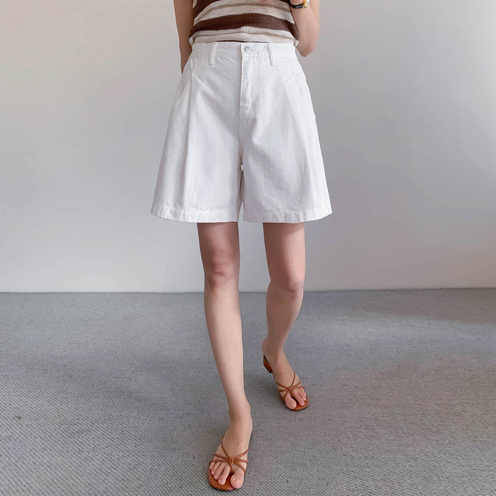 Loeve Pintuck Cotton Length Pants [size:S,M,L,XL]
