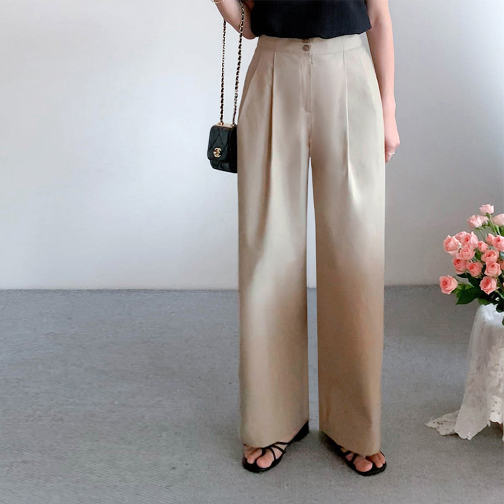 [New Arrival Special 6,000 KRW Discount] <FONT color=#5a3954>MADE LIN</font> Waist Lightweight Strap Banding Pants [size: F (55~66.5)]