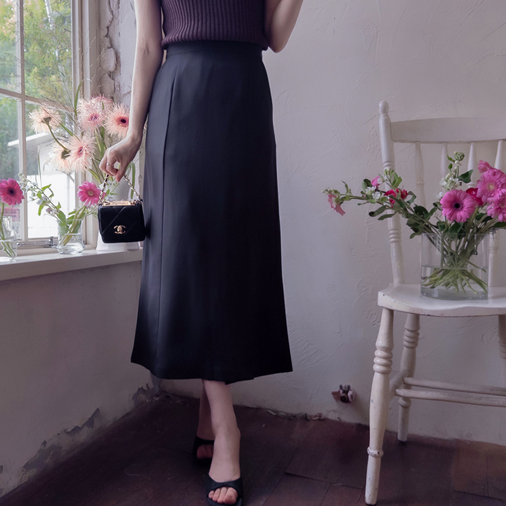 Fiction Cut Slim Fit Premium Comfortable Slit Skirt [size:S(55),M(66)]