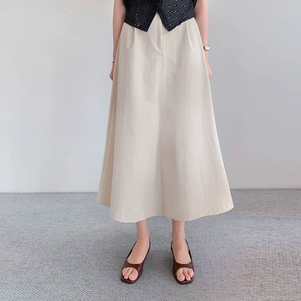 Bydel Pintuck Bracelet Aline Long Skirt [size:S,M]