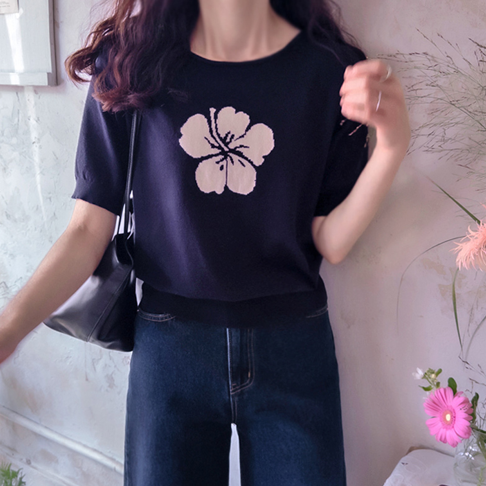 Lantine Flower Sophistication Soft Elastic Spandex Knit [size:F(55~66)]